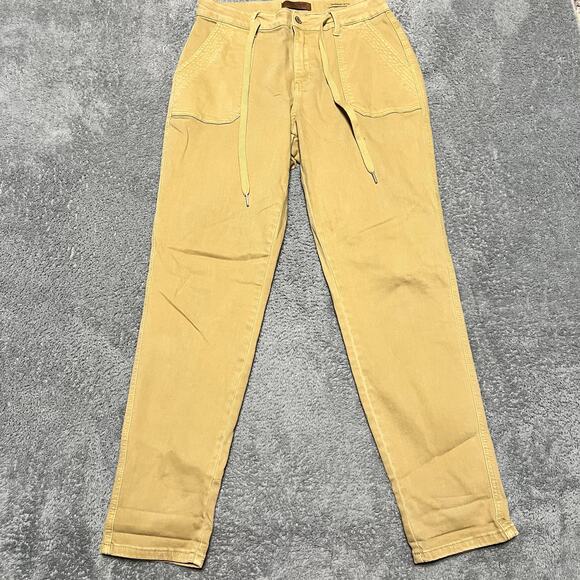 Judy Blue Pants - Judy Blue Jeans Womens 11 /30 Khaki High Waisted Grment Dyed Cuffed Jogger